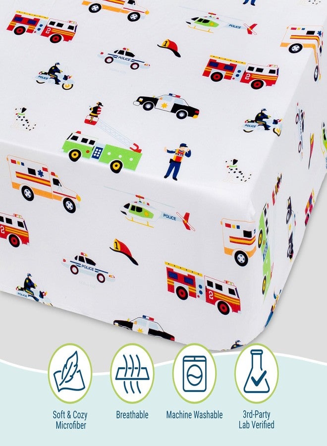 Wildkin Kids 100% Microfiber Crib Sheet – Soft, Breathable Fitted Sheet - Heroes - Image 3